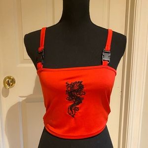 Red dragon tank top